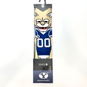 Stance BYU Mascot Crew Socks - Blue and Cream